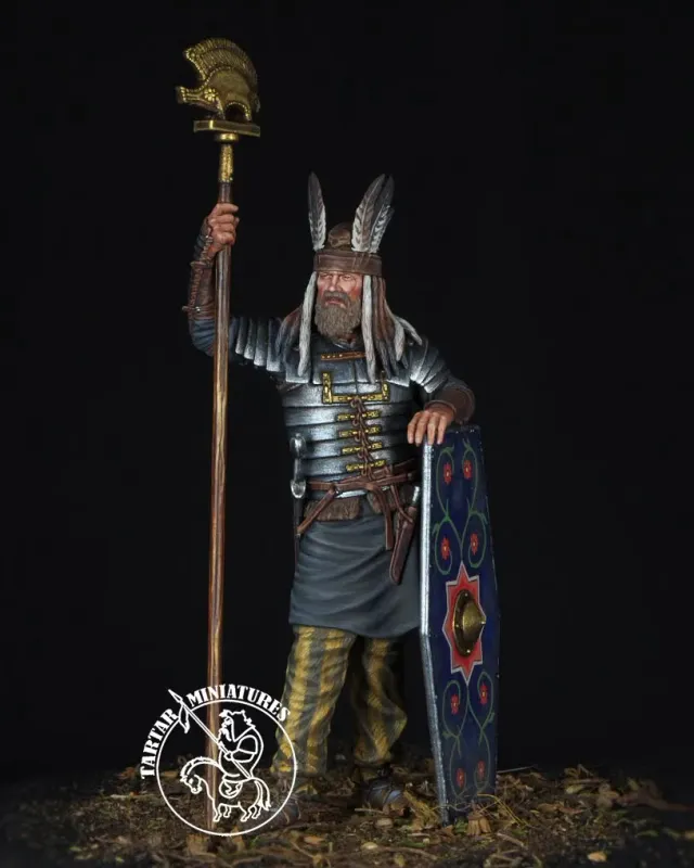 Guerriero germanico con lorica segmentata romana